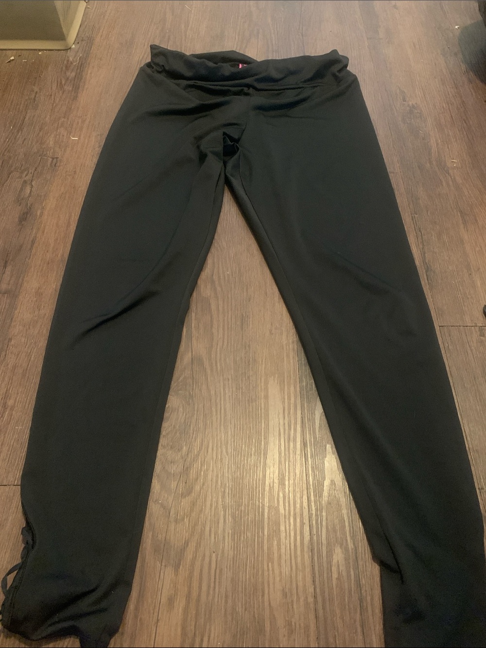 La SENZA Black Kids Leggings with Drawstring Hem